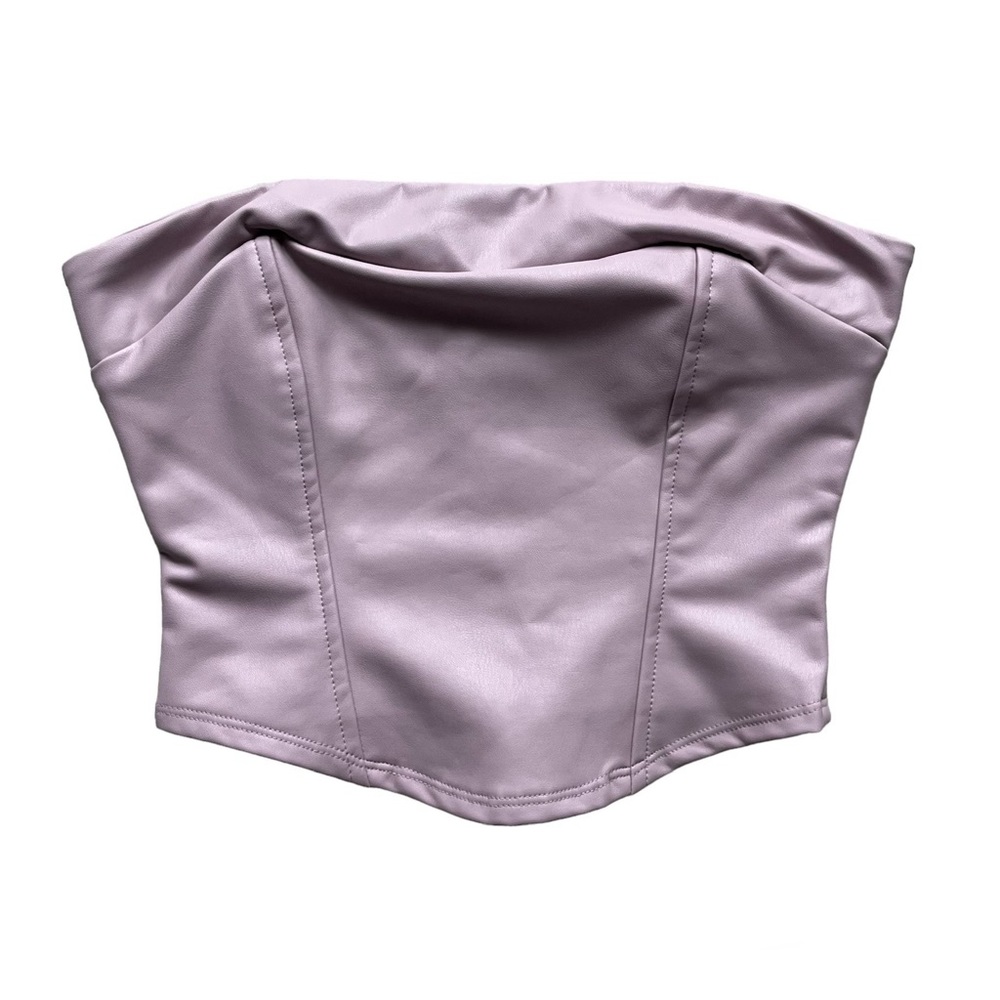 Altar’d State Purple Zip Up Corset Top S